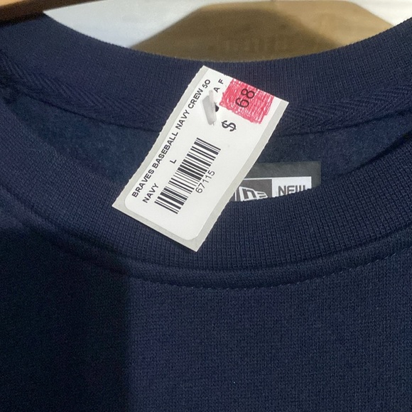 Atlanta BRAVES crewneck sweatshirt,and MLB/braves baseball cap bundle - Picture 6 of 10